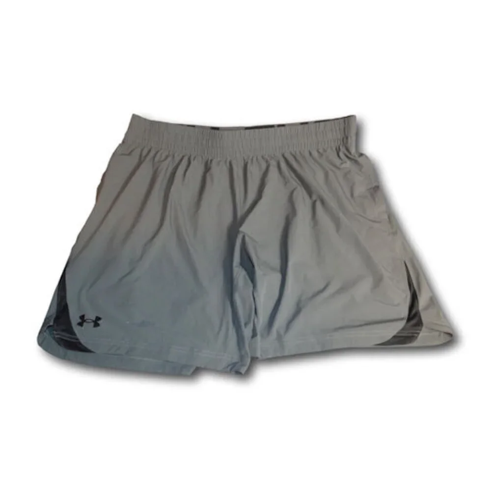 Mens Under Armour Vanish Woven Shorts Pitch Gray / Black Size XXL